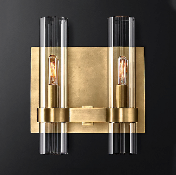 Modern Brass Wall Light - Staunton and Henry