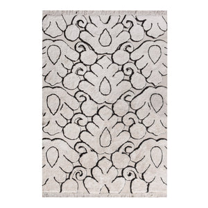 Vinak Natural Black and White Area Rug - Staunton and Henry
