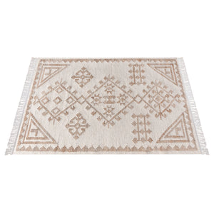 Tamar Beige and Cream Tribal Rug - Staunton and Henry