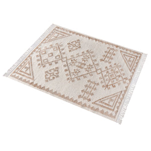Tamar Beige and Cream Tribal Rug - Staunton and Henry