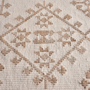 Tamar Beige and Cream Tribal Rug - Staunton and Henry