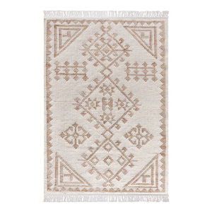 Tamar Beige and Cream Tribal Rug - Staunton and Henry
