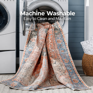 Moroccan Persian Retro Machine Washable Non-Slip Area Rug - Staunton and Henry