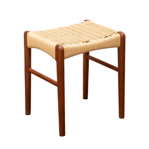 Aki Woven Rope and Wood Stool