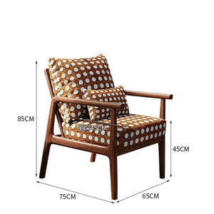 MAIR.HK Solid Wood Retro Modern Armchair Living Room Leisure Chair - Staunton and Henry