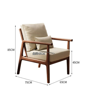 MAIR.HK Solid Wood Retro Modern Armchair Living Room Leisure Chair - Staunton and Henry