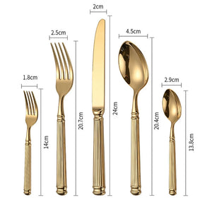 Caprice Vintage French Gold Cutlery Set - Staunton and Henry
