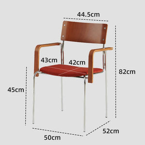 Bauhaus Inspired Retro Armchair Wabi-Sabi Solid Wood Dining Chair - Staunton and Henry