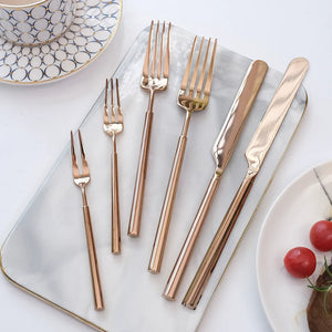 Lyon Rose Gold Modern French Cutlery Set - Staunton and Henry