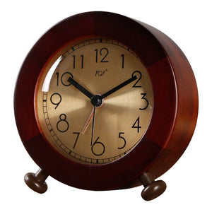 Bruno Silent Solid Wood Alarm Clock - Staunton and Henry