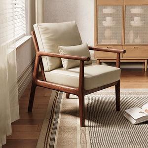 MAIR.HK Solid Wood Retro Modern Armchair Living Room Leisure Chair - Staunton and Henry