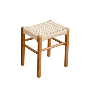 Aki Woven Rope and Wood Stool