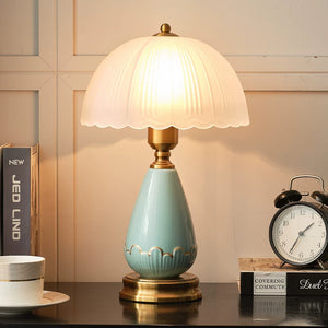 Jade Green Vintage Art Deco Table Lamp - Staunton and Henry