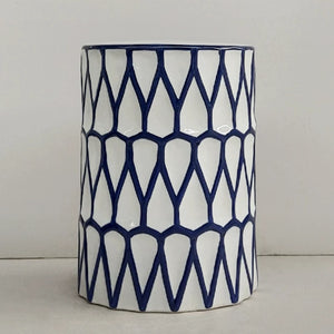 Tang Blue and White Ceramic Garden Stool - Staunton and Henry