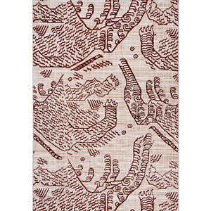 Rufus Vintage Brick Red Wool Area Rug - Staunton and Henry