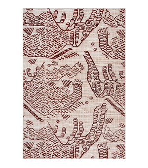 Rufus Vintage Brick Red Wool Area Rug - Staunton and Henry