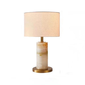 Honey Onyx and Gold Table Lamp - Staunton and Henry