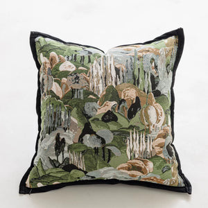 Verdant Jacquard Forest Green Cushion Cover Set - Staunton and Henry