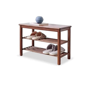 Yuki Oak Wood Shoe Bench - Staunton and Henry