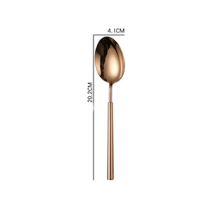 Lyon Rose Gold Modern French Cutlery Set - Staunton and Henry