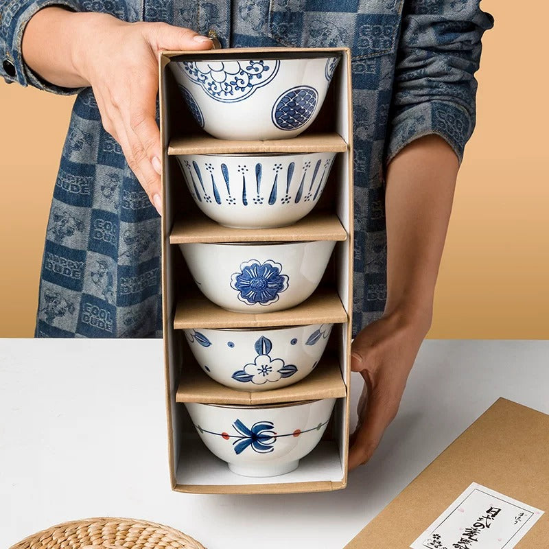 Kaito Retro Japanese Rice Bowl Set - Staunton and Henry
