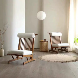 Takumi Japandi Wood Lounge Chair - Staunton and Henry