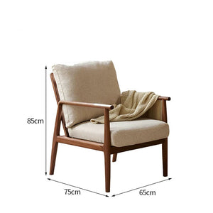 MAIR.HK Solid Wood Retro Modern Armchair Living Room Leisure Chair - Staunton and Henry