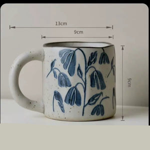 Handmade Ceramic Mug Rough Pottery Retro Underglaze 420ml Large Capacity - Staunton and Henry
