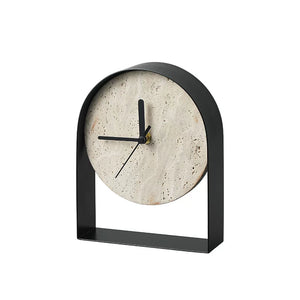 Wabi Sabi Modern Stone Mantle Clock - Staunton and Henry