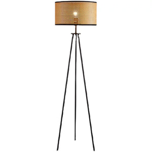 Kyoto Rattan Tripod Floor Lamp - Staunton and Henry