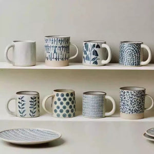 Handmade Ceramic Mug Rough Pottery Retro Underglaze 420ml Large Capacity - Staunton and Henry