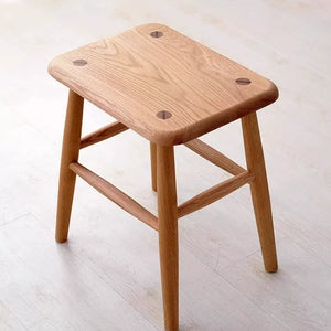 Haru Japandi Solid Wood Stool