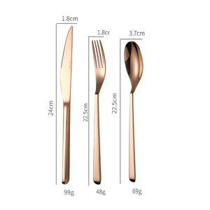 Arden Rose Gold Stainless Steel Cutlery Set - Staunton and Henry