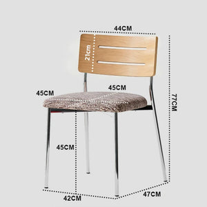 Lacey Nordic Retro Solid Wood Dining Chair Bauhaus Style - Staunton and Henry