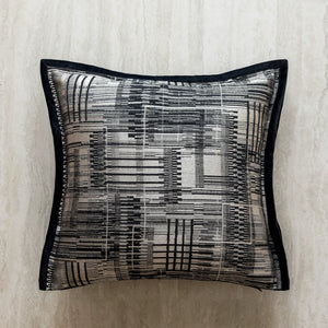 Milano Black and Beige Geometric Cushion Cover - Staunton and Henry