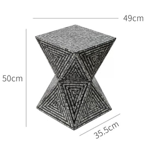 Kairo Mother of Pearl Inlay Side Table - Staunton and Henry