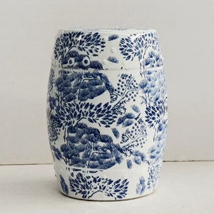 Tang Blue and White Ceramic Garden Stool - Staunton and Henry