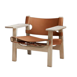 Garden Master Spanish Hunting Chair Solid Wood Saddle Leather Designer - Staunton and Henry