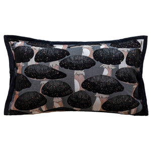 Milano Grey Mushroom Jacquard Cushion Cover - Staunton and Henry