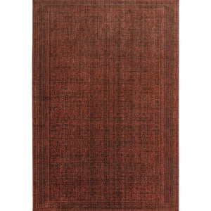 Rufus Vintage Brick Red Wool Area Rug - Staunton and Henry