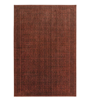 Rufus Vintage Brick Red Wool Area Rug - Staunton and Henry
