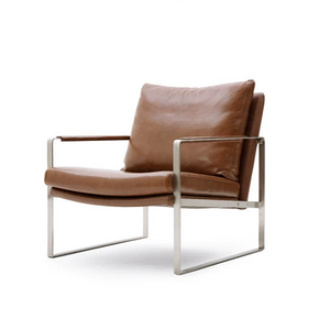 Soren Modern Leather Lounge Chair - Staunton and Henry