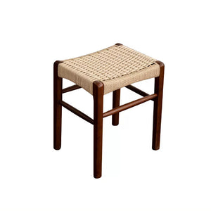 Aki Woven Rope and Wood Stool
