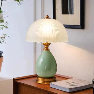 Jade Green Vintage Art Deco Table Lamp - Staunton and Henry