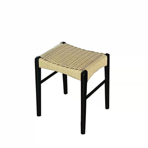 Aki Woven Rope and Wood Stool