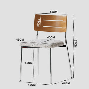 Lacey Nordic Retro Solid Wood Dining Chair Bauhaus Style - Staunton and Henry