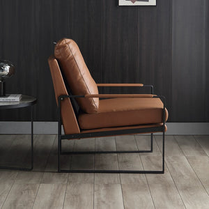 Soren Modern Leather Lounge Chair - Staunton and Henry