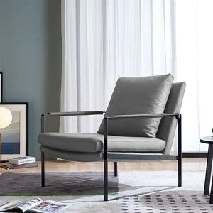 Soren Modern Leather Lounge Chair - Staunton and Henry