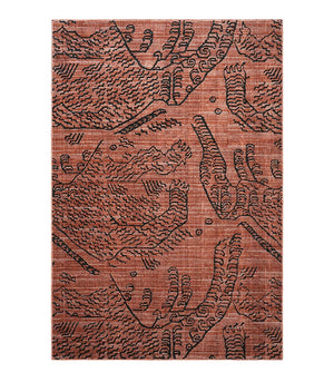 Rufus Vintage Brick Red Wool Area Rug - Staunton and Henry
