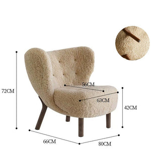Cordon XTB-0121 Little Petra Wabi-Sabi Single Sofa Chair Solid Wood - Staunton and Henry